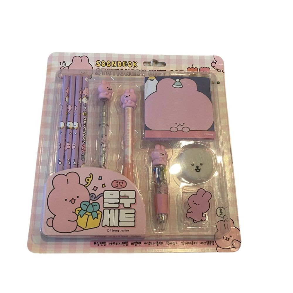 Soondeok Cute Animal Design Stationery Gift Set. Multicolor. Multi Sizes. Easter